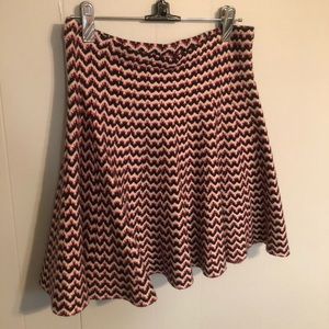 Pattern Mini Skater Skirt